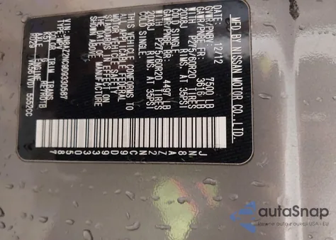 2013 Infiniti Qx56 from USA, damaged, VIN JN8AZ2NC9D9330587